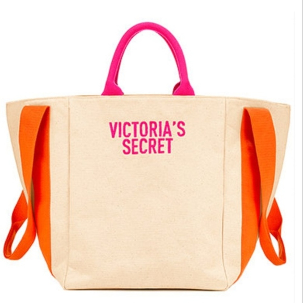 Victoria's Secret Beige summer tote NWT weekender